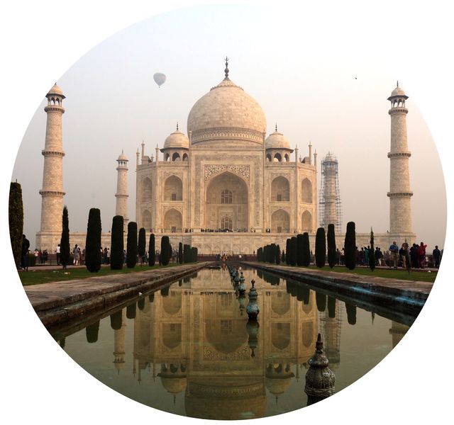 de Taj Mahal, Agra, Uttar Pradesh • India